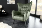  AMSTERDAM design bársony fotel - zöld (43569)