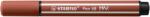 STABILO Pen 68 MAX prémium filctoll vágott heggyel vörösbarna