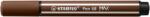 STABILO Pen 68 MAX prémium filctoll vágott heggyel barna