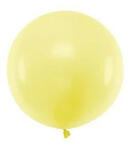 Partydeco Lufi 24" (60cm-es) léggömb, Pasztell Sárga (LUFI565164)