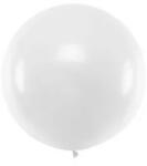 Partydeco Lufi 1m-es léggömb, Fehér (LUFI908280)