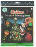  Képkarcoló és színező könyv, 21x26cm, 6+6 lap, karácsonyi (RMS-800046) - officetrade