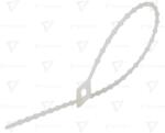 TRACON Faşete tip perlă reutilizabile, natur 180×2mm, D=8-45mm, PE (180N-GY)