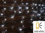 TRACON Perdea luminoasă LED de Crăciun, țurțuri, interior/exterior 230VAC, 5+5M, 125LED, 3, 6W, 12000-13000K, IP44 (CHRIOB5CW)