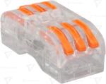 TRACON Clemă de legături fără şurub, transparentă, care se deschide 0, 5-4mm2, 32A, 400VAC 3P (OVOTT33)