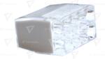 TRACON Clemă de legături fără şurub, transparent/negru 8×0, 5-2, 5mm2, 450VAC, max. 16A (RVO2,5-8)