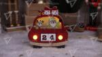 TRACON Calendar LED Crăciun cu cuburi mașină, din lemn, cu baterii Timer 6+18h, 5LED, 3000K, 2xAAA (CHRACC5WW)