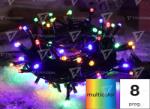 TRACON Ghirlandă lum. Crăciun , LED, prog. color, int. /exterior 230VAC, 5+20M, 200LED, 6W, RGB, IP44 (CHRSTOP200RGB)
