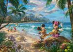 Schmidt Spiele - Puzzle Thomas Kinkade: Disney: Minnie și Mickey în Hawaii - 1 000 piese Puzzle