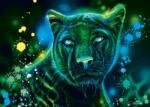 Schmidt Spiele - Puzzle Sheena Pike: Neon Blue Green Panther - 1 000 piese Puzzle