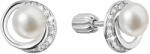 Pavona Cercei din argint cu perle de râu și zirconi 21098.1B