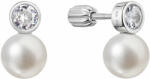 Pavona Cercei de argint cu perla de rau si zircon 21090.1B