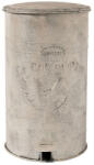Clayre & Eef Cos gunoi metal alb vintage 26x30x46 cm (6Y2369) - decorer Cos de gunoi