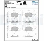 DELPHI set placute frana, frana disc DELPHI LP3823 (LP3823)