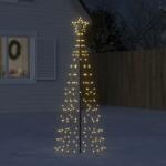 vidaXL meleg fehér karácsonyfa fénykúp tüskékkel 220 LED 180 cm (358100)