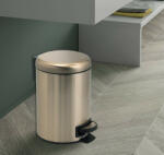  Sapho Gedy Potty pedálos szemetes 5 liter, Soft-Close fedéllel, matt arany 330987 (330987)