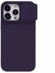 Nillkin Husa pentru iPhone 15 Pro - Nillkin CamShield Silky MagSafe Silicone - Dark Night Purple (KF2315779) - Technodepo