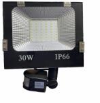  30W SMD LED mozgásérzékelős reflektor fényvető hideg fehér SLIM Szabadtéri spotlámpa IP66
