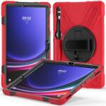  SOLID Husă durabilă pentru Samsung Galaxy Tab S9+ / S10+ roșu