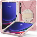  SOLID Husă durabilă pentru Samsung Galaxy Tab S9+ / S10+ roz deschis