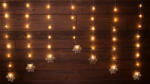 TRACON CHRWSF47WW LED karácsonyi ablakdísz, lánc, hópehely, elemesTimer 6+18h, 47LED, 3000K, 3xAA (CHRWSF47WW)