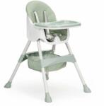 PROCART Gyermek etetőszék, 2 az 1-ben modell, biztonsági övekkel, tálcával, 92x77x62 cm, zöld (584194-GREEN)