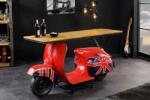 LuxD Design bárasztal Fahima 174 cm piros
