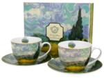 Duo Gift Porcelán csésze szett - 280ml - Van Gogh: Búzaföld Ciprusokkal