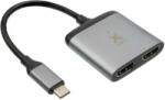 Xtorm Адаптер Xtorm - 8913, USB-C/2x HDMI, черен (8913)