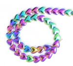  Hematit Multicolor Inima 7-8 x 7-8 mm - Margele Pietre Semipretioase pentru Bijuterii