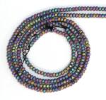  Hematit Mat Multicolor Rondel Fatetat 2x3x3 mm - Margele Pietre Semipretioase pentru Bijuterii