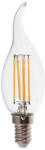 V-TAC Bec LED 4W, Filament E14, Clear Cover, Flacara, 4000K (56396-)