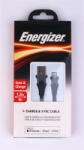 Energizer USB kábel, USB-A - Lightning (Apple), 1, 2m, ENERGIZER, fekete (EKA09) - fapadospatron