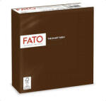 FATO Szalvéta, 1/4 hajtogatott, 33x33 cm, FATO "Smart Table", csokoládé barna (KHH658) - fapadospatron