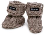 T-Tomi TEDDY Booties Grey botoșei pentru copii 9-12 months 1 buc