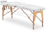 physa Masă de masaj pliabilă - suport pentru picioare înclinabil - lemn de fag - extra-larg (70cm) - alb PHYSA DINAN WHITE (PHYSA DINAN WHITE)