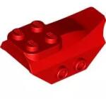 LEGO® 79897c5 - LEGO piros kocka 4 x 2 méretű, 4 bütyökkel a tetején, 2 bütyökkel mindkét oldalán, szárny véggel, íves (79897c5)