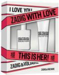Zadig & Voltaire This is Her! , Set: edp 30ml + Testápoló 75ml női parfüm