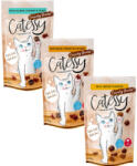 Catessy 15x65g Catessy ropogós macskasnack Mix 3 változattal (5x szárnyas, 5x hal, 5x sajt)