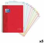 OXFORD Notebook Oxford Europeanbook 10 School Classic Roșu A4 150 Frunze (5 Unități)
