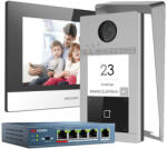 Hikvision DS-KIS604-S Fekete beltérivel, süllyeszthető kültéri + esővető (DS-KIS604-S-C-F)