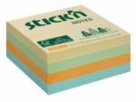 Stick`n by Hopax Cub autoadeziv 76x76mm mix de pajiște de culori pastelate 400 de coli