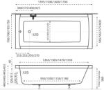 M-Acryl Viva egyenes akril kád 160x70