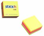  Öntapadós jegyzettömb STICK’N 76x76mm 400 lap neon mix (21012)