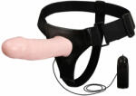 LyBaile Strap-on Ultra Passionate Harness Multispeed, TPR, Natural, 17 cm