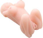 LyBaile Masturbator Realist cu Vibratii si Rotatii, TPR, Natural, 20 cm