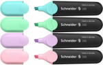 Schneider Textmarker pastel, varf tesit 1-5 mm, 4 culori/set, SCHNEIDER Job (S-115098)