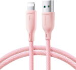 JOYROOM Multi-Color Series SA34-AL3 USB-A / Lightning 3A cable 1m - pink - pcone