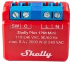 Shelly PLUS 1PM MINI Wi-Fi + Bluetooth okosrelé, áramfogyasztás-méréssel (3800235265666)