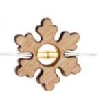 Somogyi Elektronic Mikro LED-es fényfüzér, 20 LED, hópihe figura (ML 23/WW) (ML 23/WW-hópihe)